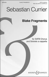 Blake Fragments SATB choral sheet music cover